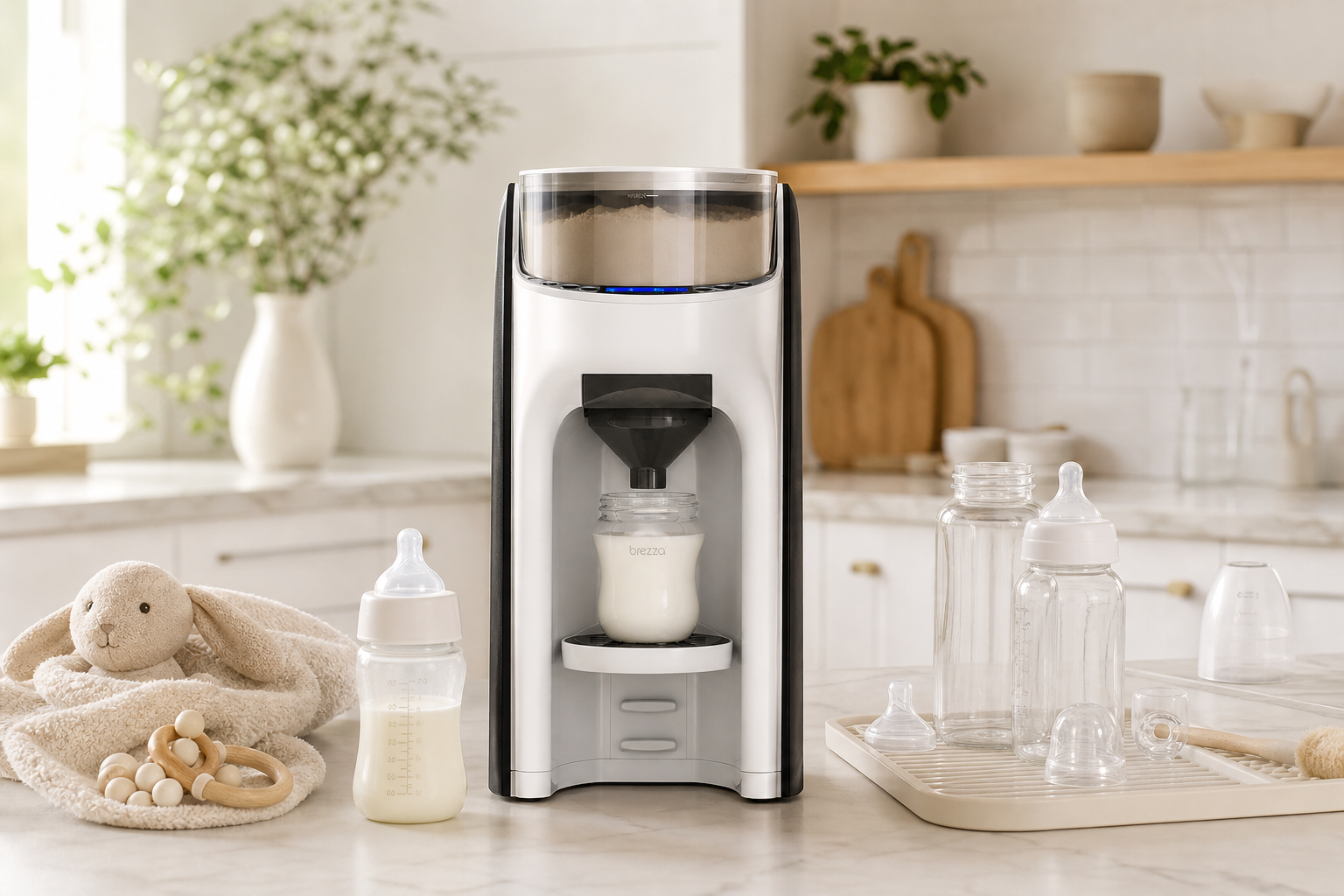 Cum te ajută un espressor de lapte praf &icirc;n primele luni cu bebe