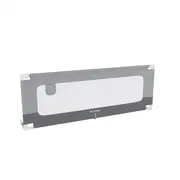 Bariera protectie pat copii culisanta, cu inaltime reglabila cover 180 cm, gri lvtk5903796014525