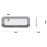 Bariera protectie pat copii culisanta, cu inaltime reglabila cover 180 cm, gri lvtk5903796014525