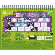 Carte de colorat & abtibilduri cu numere - stitch