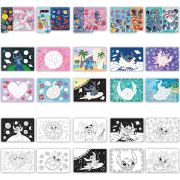 Carte de colorat & abtibilduri cu numere - stitch