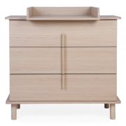 Comoda Childhome Nordica Natural 85 x 50 x 95 cm cu masa de infasat ERFCH-KO3DNN