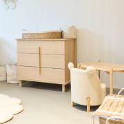 Comoda Childhome Nordica Natural 85 x 50 x 95 cm cu masa de infasat ERFCH-KO3DNN
