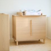 Comoda Childhome Nordica Natural 85 x 50 x 95 cm cu masa de infasat ERFCH-KO3DNN