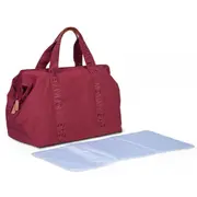 Geanta de infasat Childhome Mommy Bag Signature Urban Burgundy ERFCH-CWMBBSUBU