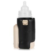 Incalzitor biberoane, Lionelo, ThermUp Go Evo, Portabil, Cu 5 niveluri de incalzire, Cu buton Safety Control, Mentinere caldura pana la 9h, Incarcare USB, Negru/Auriu BYNLOC-THERMUP_GO_EVO_BLACK_GOLD