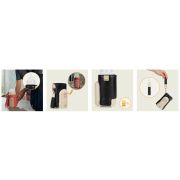 Incalzitor biberoane, Lionelo, ThermUp Go Evo, Portabil, Cu 5 niveluri de incalzire, Cu buton Safety Control, Mentinere caldura pana la 9h, Incarcare USB, Negru/Auriu BYNLOC-THERMUP_GO_EVO_BLACK_GOLD
