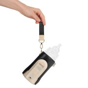 Incalzitor biberoane, Lionelo, ThermUp Go Evo, Portabil, Cu 5 niveluri de incalzire, Cu buton Safety Control, Mentinere caldura pana la 9h, Incarcare USB, Negru/Auriu BYNLOC-THERMUP_GO_EVO_BLACK_GOLD