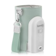 Incalzitor biberoane, Lionelo, ThermUp Go Evo, Portabil, Cu 5 niveluri de incalzire, Cu buton Safety Control, Mentinere caldura pana la 9h, Incarcare USB, Verde BYNLOC-THERMUP_GO_EVO_GREEN_SAGE
