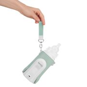 Incalzitor biberoane, Lionelo, ThermUp Go Evo, Portabil, Cu 5 niveluri de incalzire, Cu buton Safety Control, Mentinere caldura pana la 9h, Incarcare USB, Verde BYNLOC-THERMUP_GO_EVO_GREEN_SAGE
