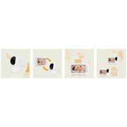Video monitor, Lionelo, Babyline 9.1, Conexiune prin aplicatia Lionelo Smart, Pana la 8h de functionare, Comunicare bidirectionala, Cu senzor de miscare si sunete Alb BYNLOC-BABYLINE_9.1