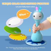 Alilo Smarty Bunny - Iepuras interactiv pentru bebelusi, albastru, RO/EN BKFR1/Blue