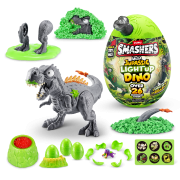 Smashers - Mega Ou surpriza cu peste 26 accesorii, Dino Jurassic Light-Up BKF74108