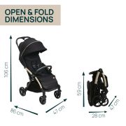 Carucior sport Chicco Goody XPlus Black ReLux (Negru), 0luni+ CHC8704056-8