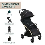 Carucior sport Chicco Goody XPlus Black ReLux (Negru), 0luni+ CHC8704056-8