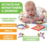 Jucarie pernuta Chicco pentru animalute Tummy time, 2-9luni CHC11351-1