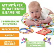 Jucarie pernuta Chicco pentru animalute Tummy time, 2-9luni CHC11351-1