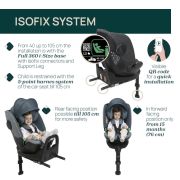 Scaun auto Chicco Bi-Seat i-Size Air cu baza Isofix, Graphite (gri), 40-150 cm (de la nastere pana la 12 ani) CHC87050-8_GRAPHITE
