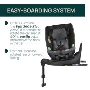 Scaun auto Chicco Bi-Seat i-Size Air cu baza Isofix, Graphite (gri), 40-150 cm (de la nastere pana la 12 ani) CHC87050-8_GRAPHITE