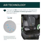 Scaun auto Chicco Bi-Seat i-Size Air cu baza Isofix, Graphite (gri), 40-150 cm (de la nastere pana la 12 ani) CHC87050-8_GRAPHITE