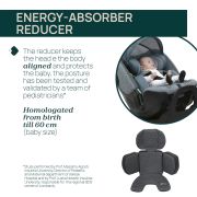 Scaun auto Chicco Bi-Seat i-Size Air cu baza Isofix, Graphite (gri), 40-150 cm (de la nastere pana la 12 ani) CHC87050-8_GRAPHITE