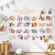 Sticker Decorativ Pentru Copii, Autoadeziv, Alfabetul Animalelor, 65 x 100 cm EKDWS63050