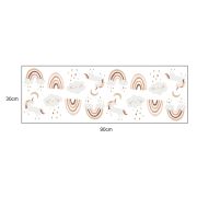 Sticker Decorativ Pentru Copii, Autoadeziv, Unicorni si Curcubeu, 54x86 cm EKDWS63048
