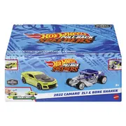 HOT WHEELS SET 2 MASINUTE METALICE PULL BACK 2022 CAMARO ZL1 SI BONE SHAKER 1:43 VIVMTHPR91_HWH56