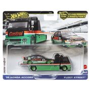 HOT WHEELS TRANSPORTATOR FLEET STREET CU MASINUTA HONDA ACCORD 96 SCARA 1:64 VIVMTFLF56_HRV46