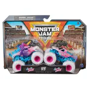 MONSTER JAM SET 2 MASINUTE METALICE SPARKLE SMASH SCARA 1:64 VIV6064128_20144320