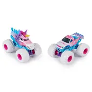 MONSTER JAM SET 2 MASINUTE METALICE SPARKLE SMASH SCARA 1:64 VIV6064128_20144320