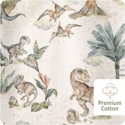Sac De Dormit Cu Picioare, Bumbac 1 Tog,  World Of Dinosaurs, Marimea Xs, 74 80, 6-12 Luni - Babysteps Pjb5936