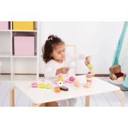 Set de joaca 25 piese din lemn pentru inghetata Lelin L40105 SUPL40105