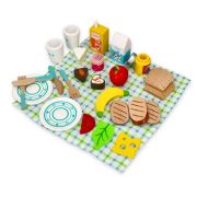 Set de joaca 26 piese din lemn, cos pentru picnic Lelin L40203 SUPL40203