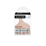 Tetina silicon anticolici, marime S, debit lent, +0 luni, Zero Zero, Suavinex, 2 buc JEM8426420087063