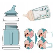 Tetina silicon anticolici, marime S, debit mediu, +0 luni, Zero Zero, Suavinex, 2 buc JEM8426420087056