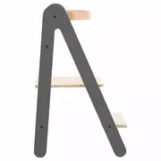 Turn de invatare pliabil MamaToyz Learning Tower din lemn, Gri JEMMtyz_fold_gri