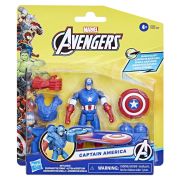 AVANGERS EPIC HERO BATTLE GEAR FIGURINA CAPTAIN AMERICA 10CM VIVF9327_F9341
