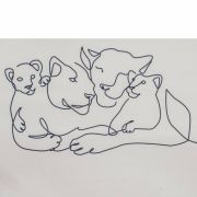 Canapea extensibila, New Baby, Din spuma, Husa din bumbac certificat Oeko-Tex Standard 100, 42x78x35 cm, 9 luni-5 ani, Lion BYN55574