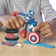 PLAY-DOH MARVEL FIGURINA FLEXIBILA CU ACCESORII CAPTAIN AMERICA 10CM VIVF9829_G0056
