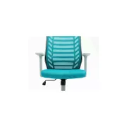 Scaun birou egonomic sl q320, mesh, mecanism inclinare, baza polipropilena, suport lombar, roti cauciucate, 90 kg, albastru/gri drm10378