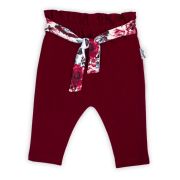 Pantalon de bumbac 100% Colectia "Kate" 2021 Visiniu Marimea 86 PMICNICOL-180016-86