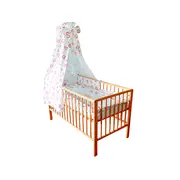 Baldachin Cu Broderie MyKids Princess Inimi Rosu - MYK00004654