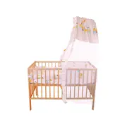 Baldachin Voal Patut MyKids Teddy Trenulet Galben - MYK00005124