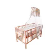 Baldachin Voal Patut MyKids Teddy Trenulet Galben - MYK00005124