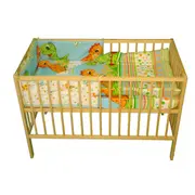 Lenjerie MyKids DINO Verde 4+1 Piese 140x70 - MYK00004591