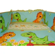 Lenjerie MyKids DINO Verde 4+1 Piese 140x70 - MYK00004591