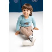 Body cu maneca lunga (182101) Nicol "Star" Albastru Marimea 80 PMICNICOL-182101-80