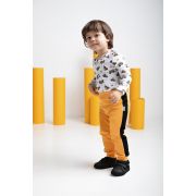 Pantalon de trening (181273) Colectia "Big Trucks" Galben/Negru Marimea 86 PMICNICOL-181273-86