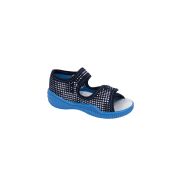 Sandalute de bumbac cu brant de piele pentru baieti Vi-GGa-Mi Krzys Ornament marimea 22 PMICVGM.85KRZYS.22